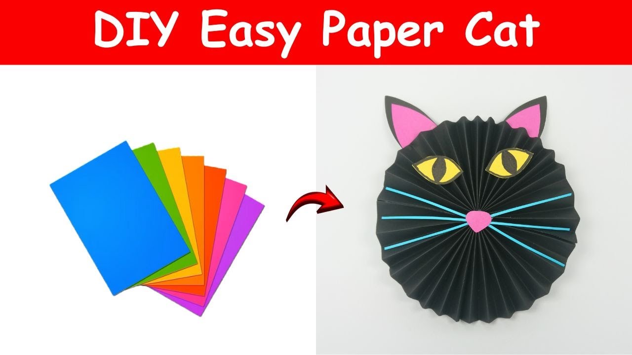 How to Make Paper Cat | DIY Cat With Paper | Easy Paper Craft
