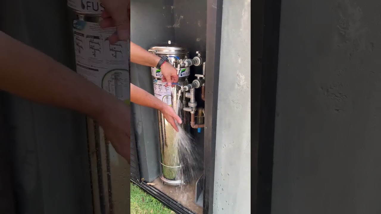 Vídeo de Retro lavagem do filtro Fusati