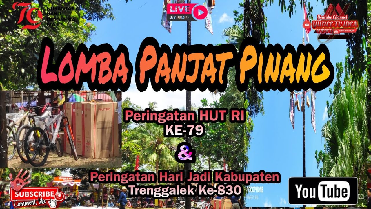 🔴 Live || Panjat Pinang dalam Rangka Peringatan Hari Jadi Kabupaten Trenggalek ke-830