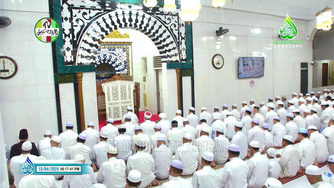 PEMBACAAN MAULID AL-HABSYI DI MUSHOLLA AR-RAUDHAH SEKUMPUL MTP KALSEL, MALAM SENIN TGL 13-04-2025