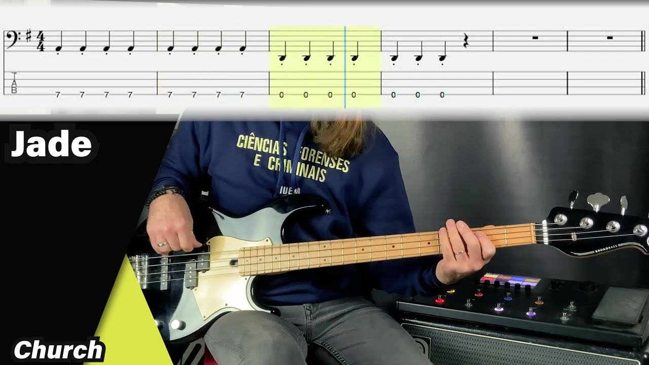 Jade - Church (bass cover with tabs) #basscover #jade