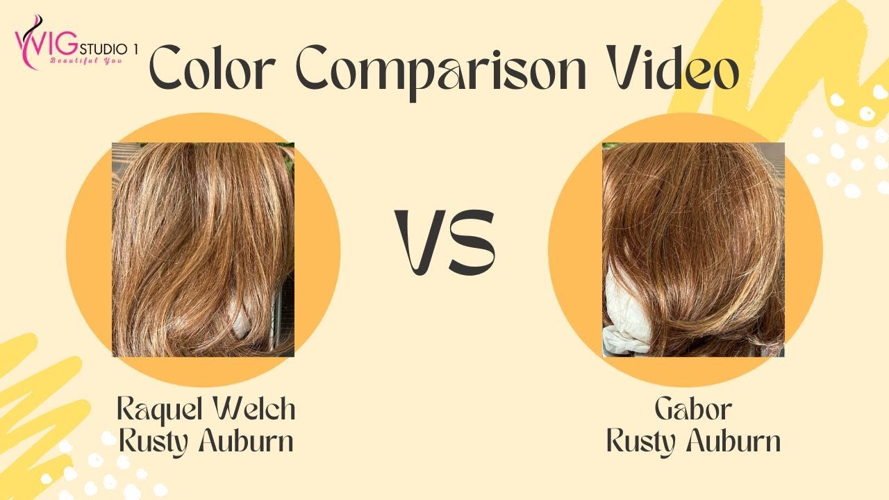 COLOR COMPARISON: RAQUEL WELCH RUSTY AUBURN vs GABOR RUSTY AUBURN | IS THERE ARE DIFFERENCE?