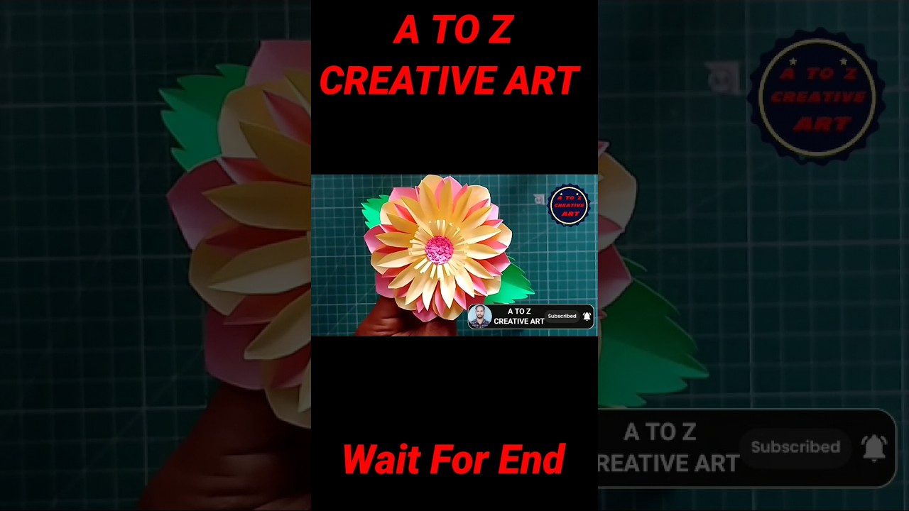 Beautiful Paper Flower / Paper Craft Tutorial #shorts #trending #viral #artistajadanand