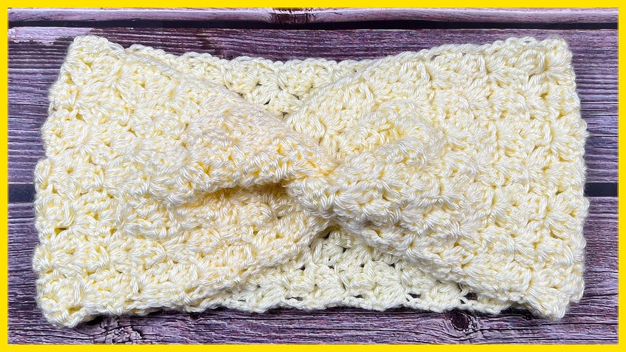 CINTILLO o DIADEMA  en Crochet #5
