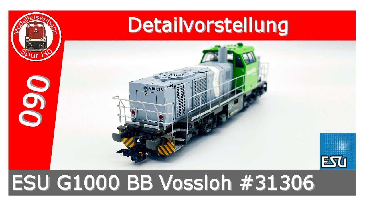 ESU G1000BB #31306 Engineering Edition, Vossloh, PowerPack, Sound, Digitale Kupplung