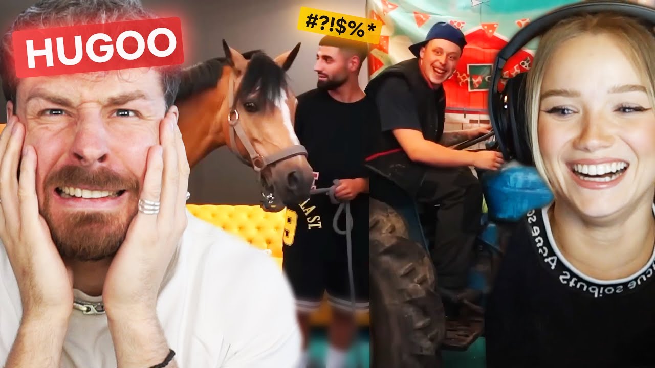 JORDAN und SEMI fahren mit einem PANZER in den STREAM... 🚜 Satter Hugo Reaktion mit @JuliaBeautx