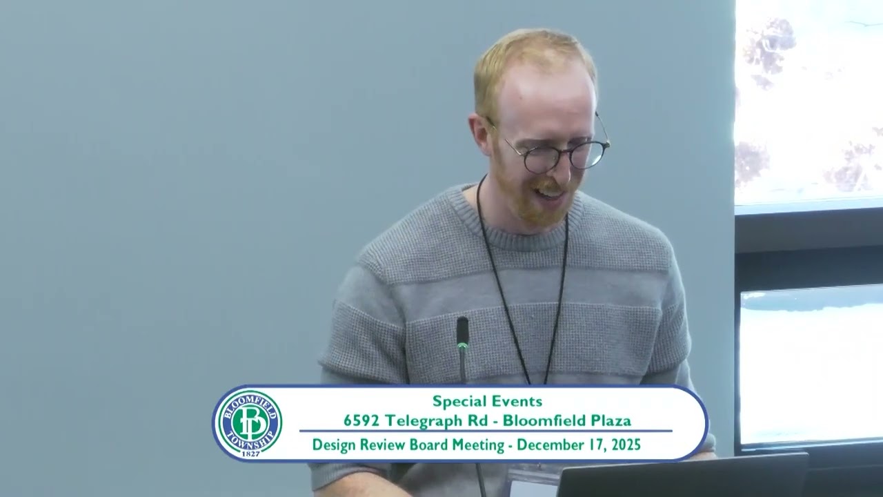 Bloomfield Township Design Review Board Meeting on December 17, 2025