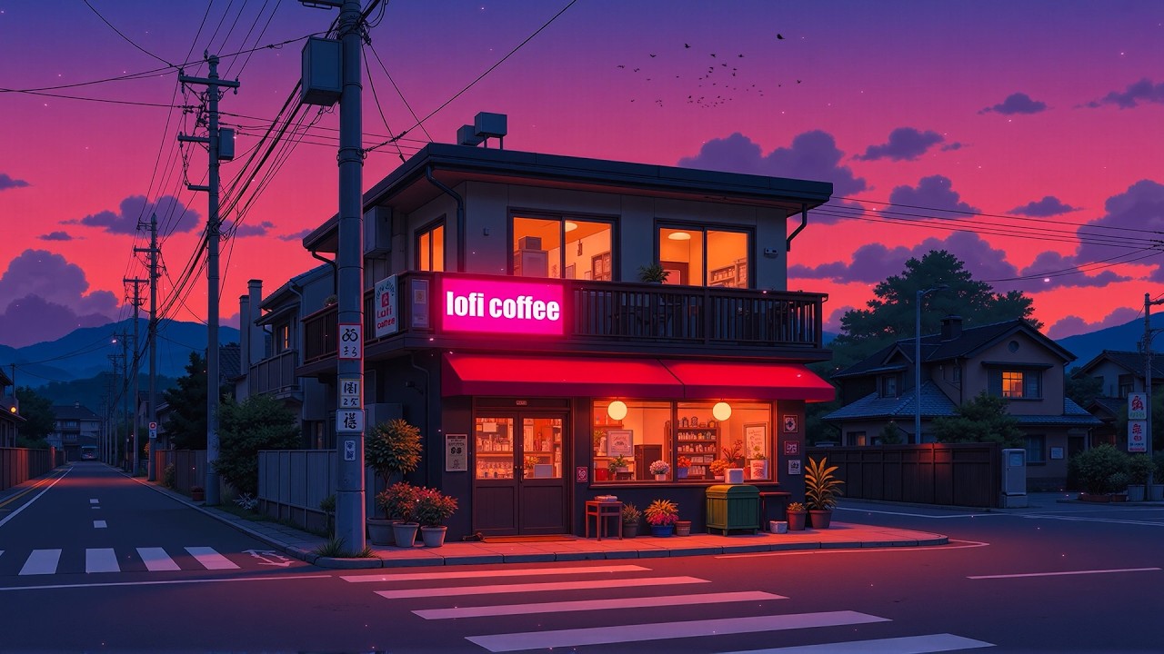 Quiet Evening Cafe 🌙 Lofi Deep Focus for Relax, Cafe, Chill ☕ Lofi Cafe & Lofi Hip Hop to Calm Mind.