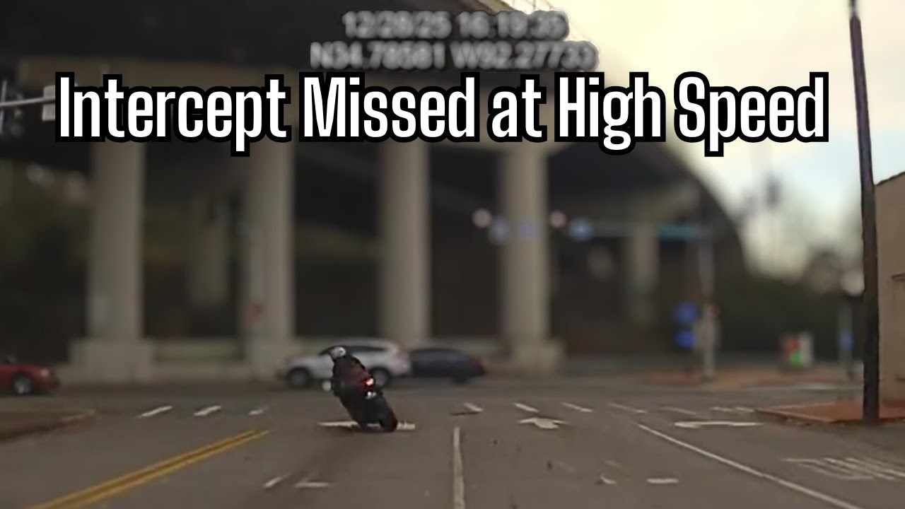 Trooper Intercepts a Ghost Motorcycle During High-Speed Bike Chase