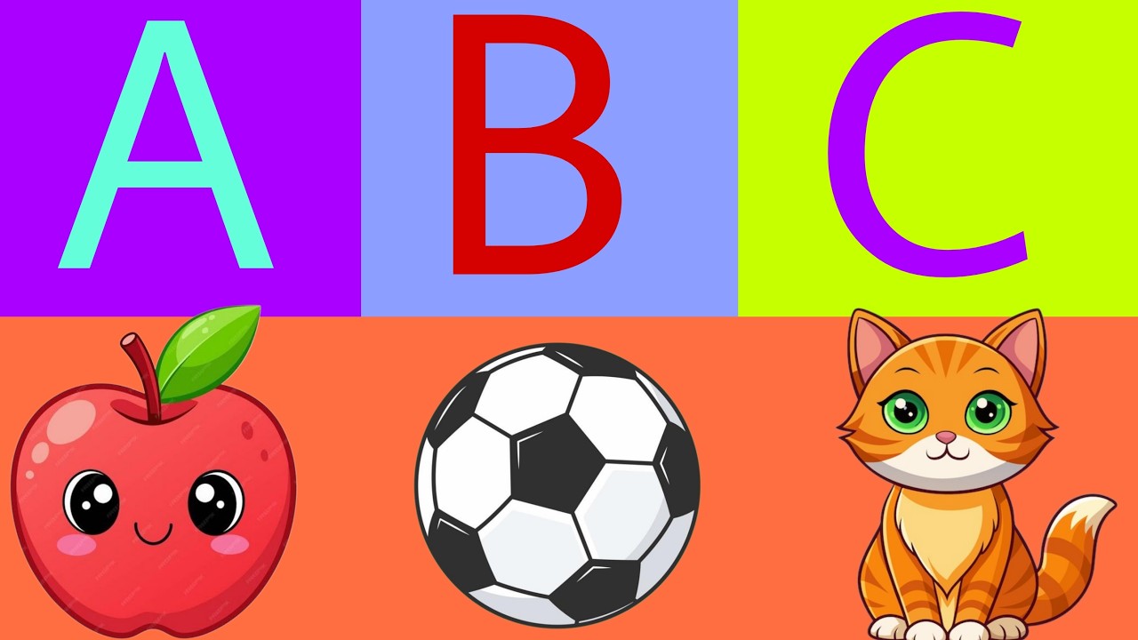 Abcd kids education, A for apple b for ball, nursery rhymes, abcd