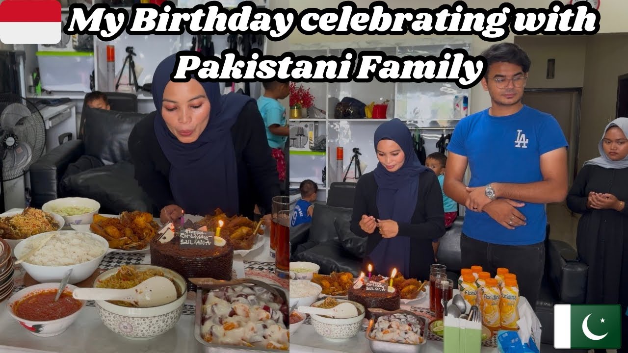 Masak makanan Pakistan di hari ulang tahunku//teman teman Pakistan smua 😃🇵🇰🇮🇩