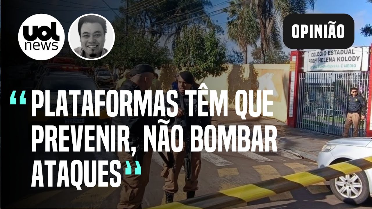 Ataque a escola de Camb&eacute; &eacute; mais uma oportunidade para avan&ccedil;armos com PL das Fake News, diz Sakamoto