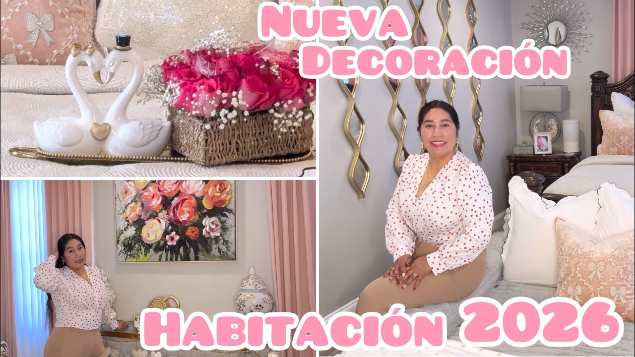 NUEVAS IDEAS PARA TU 🎀HABITACIÓN 💝🎀.COLOR ROSA 🎀SAN VALENTÍN /2026/🔔👍.