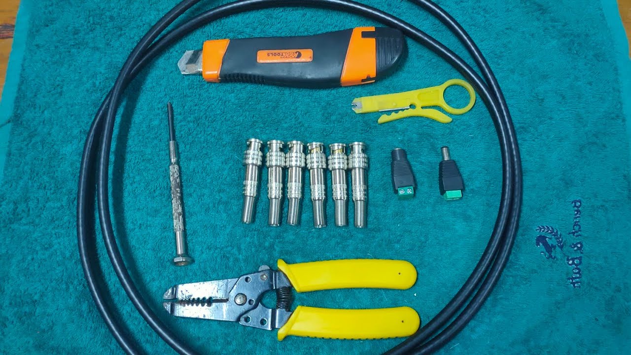 How to terminate BNC connector to coaxial cable ( Tagalog )