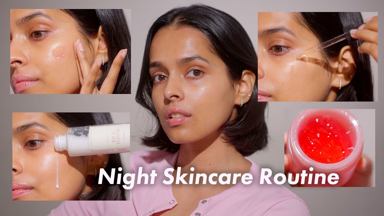 My Night Skincare Routine 🌙 | Calm, Simple & Effective | Dry Acne Prone Skin