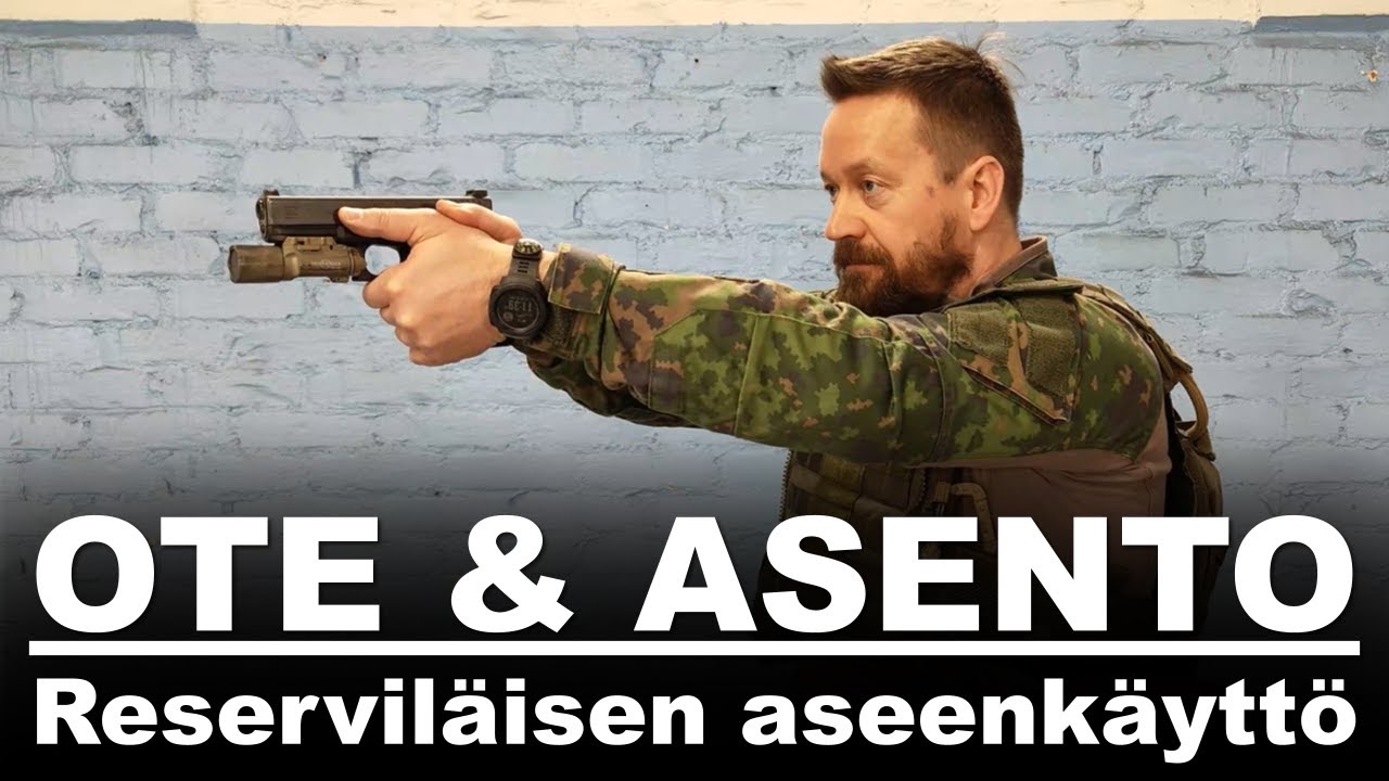 Aseote & ampuma-asento pistoolilla - Reserviläisen aseenkäyttötaito