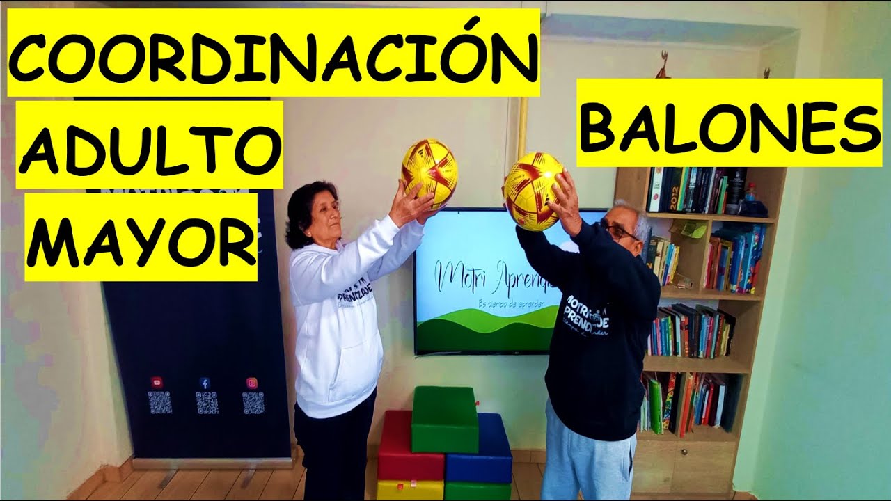 ✅11 EJERCICIOS de COORDINACIÓN con BALONES para las PERSONAS ADULTAS MAYORES/ELDER PEOPLE EXERCISES✅
