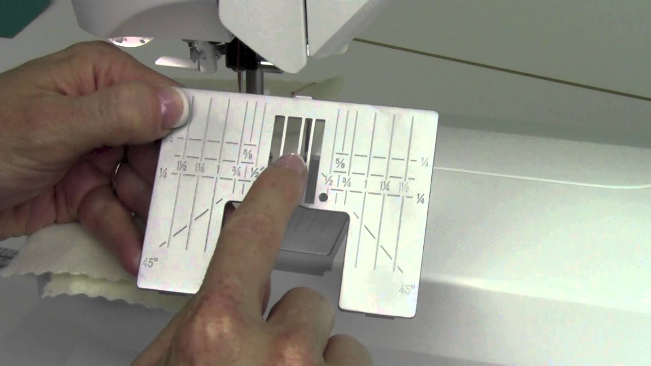 Viking Opal 670 27 Stitch Plate Markings & Seam Allowances