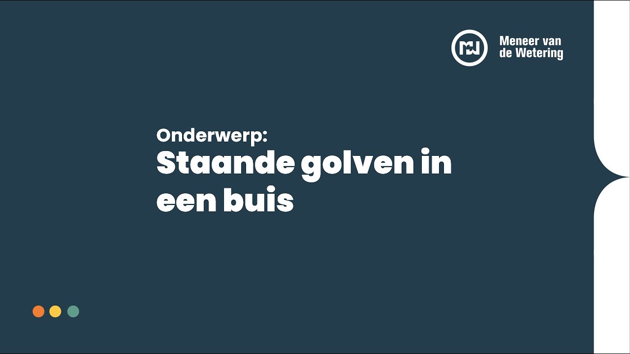 Staande golven in een buis