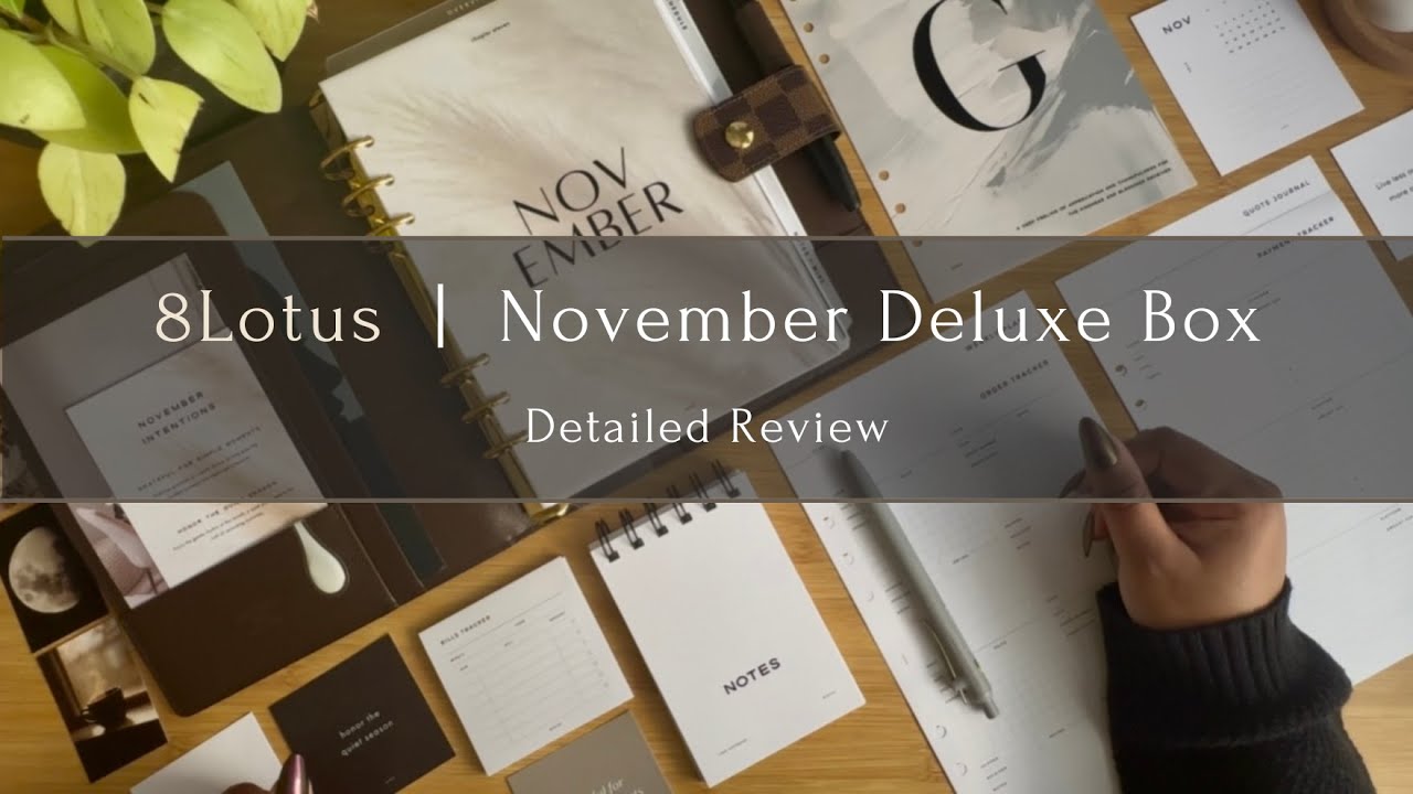 8Lotus Deluxe Box, ноябрь 2025 г. | Подробный обзор | The Planner Aisle
