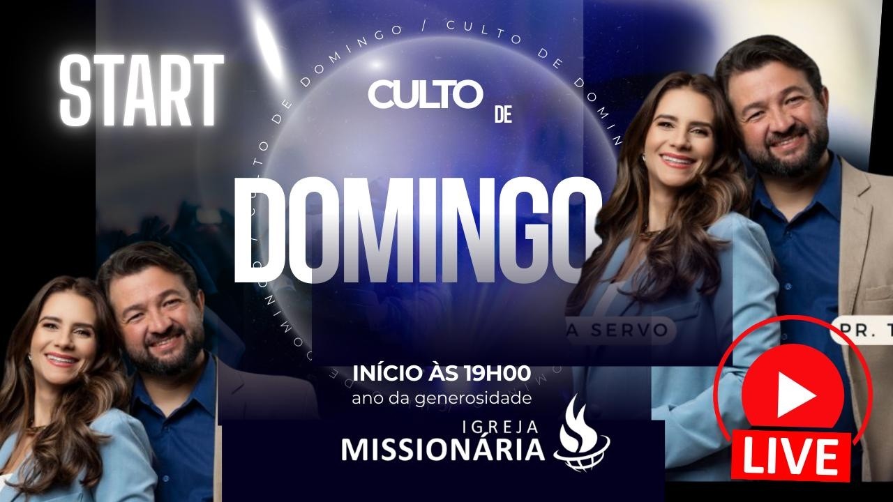 CONFERÊNCIA START | PR.THALLES GOMES E PRA. THAYSA SERVO | DOMINGO 19H00