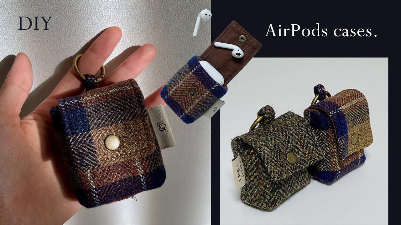 Как сшить чехлы для AirPods / учебник по шитью тканевых чехлов для AirPods / для начинающих шитье