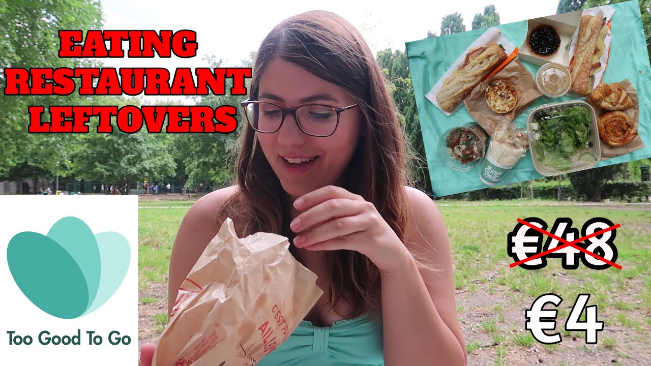 Eating Restaurant Leftovers for 24 Hours in Paris! Too Good To Go App (cheap food).