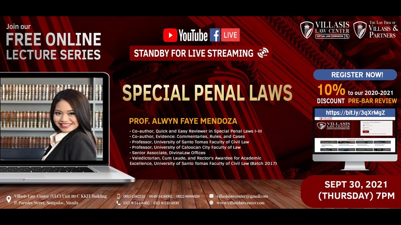 Special Penal Laws  By: PROF. ALWYN FAYE MENDOZA