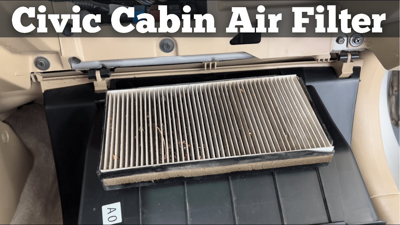2001 - 2005 Honda Civic Cabin Air Filter - How To Change Remove Replace - A/C AC Air Filter Location