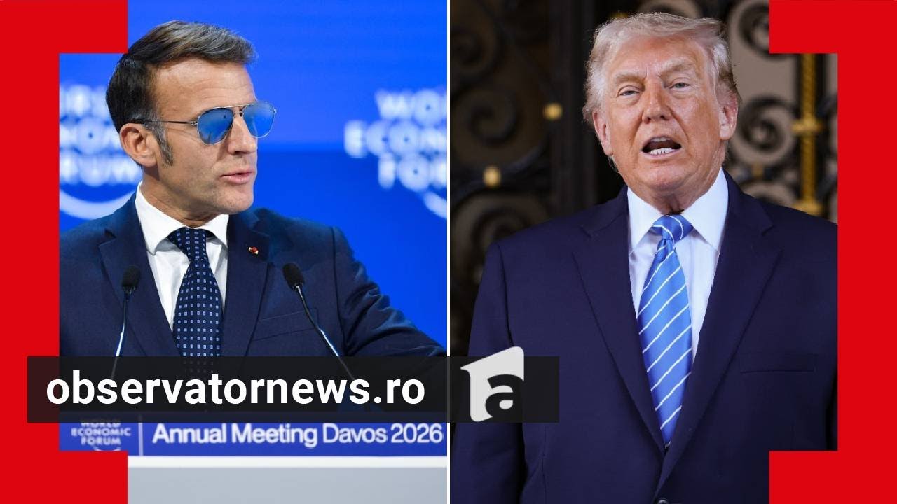 Macron l-a ironizat pe Trump, la o zi după ce i-a spus 