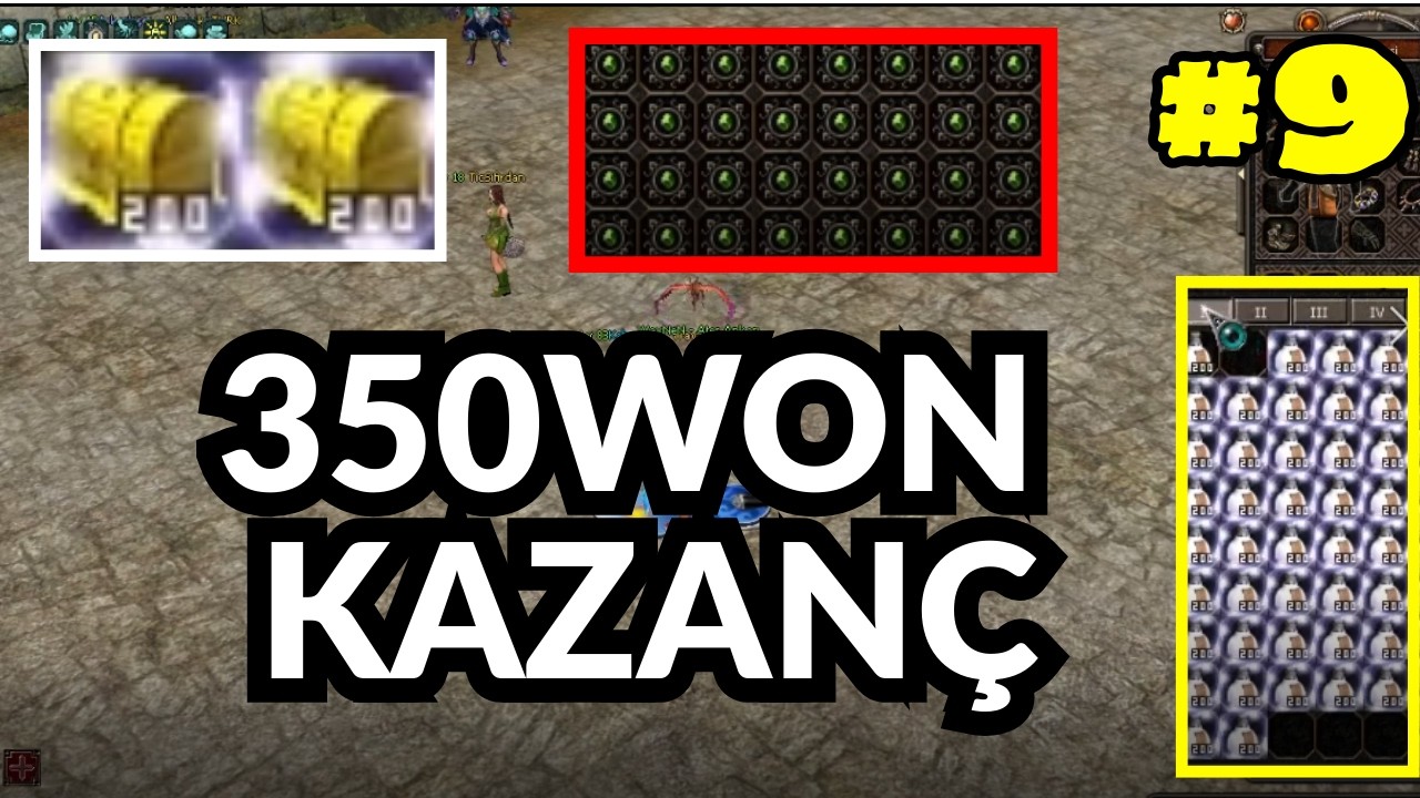 Metin2 TR Safir TÜM SERMAYEYİ RİSKE ATTIM! 😱 350 WON KAZANDIM | Şebnem Yapımı  Simya Denemesi