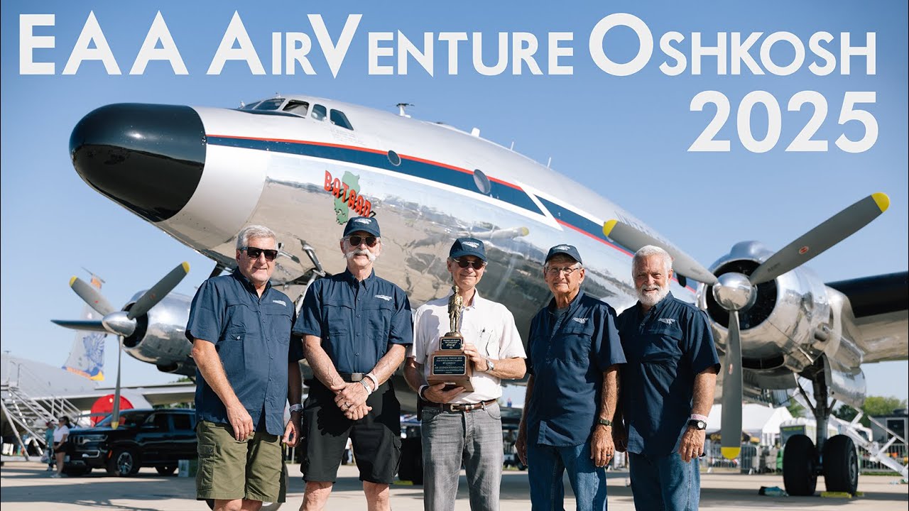 Air Legends Foundation: Constellation “Bataan” + Flight of the Cats at Oshkosh 2025.