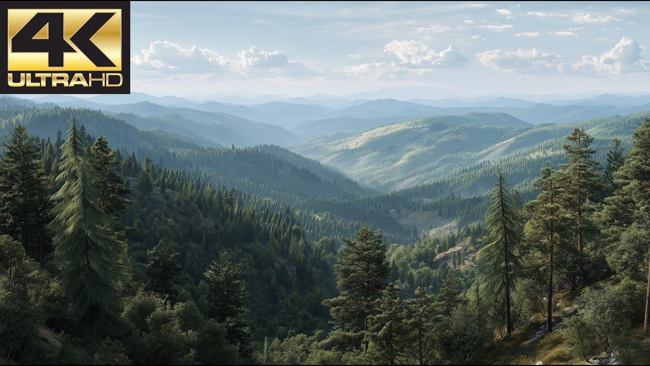Nature Ambience 🌲 Forest Sounds with Birds | 4K | 6H
