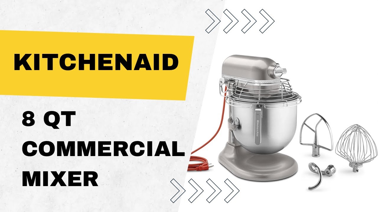 KitchenAid Commercial Countertop 10-Speed Stand Mixer 8-Quart Bowl