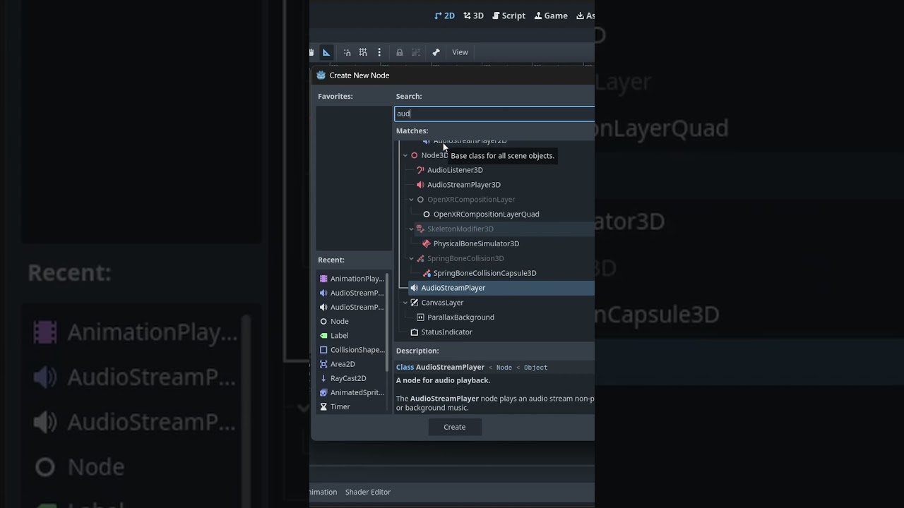 How To Add BACKGROUND MUSIC To Your Game In Godot IN UNDER 1 MINUTE #gamedev #godot  #godottutorial