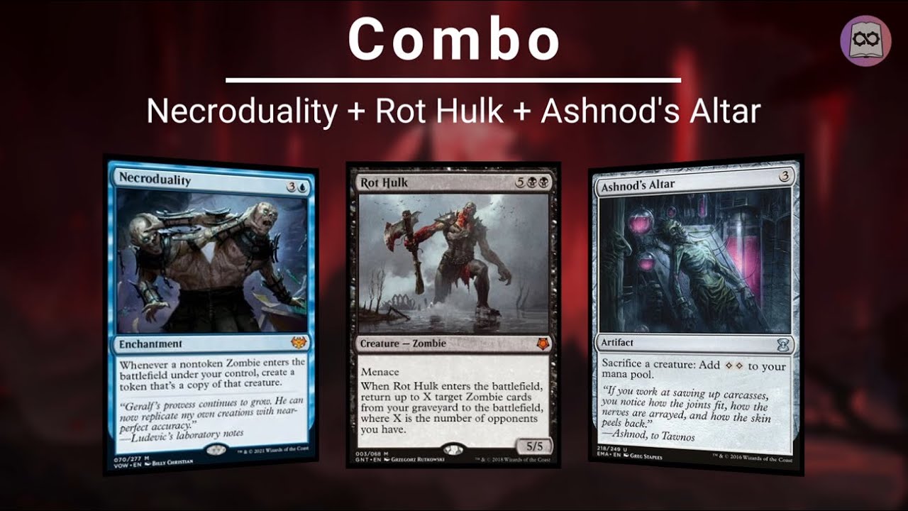 EDH COMBO: Necroduality | Rot Hulk | Ashnod's Altar