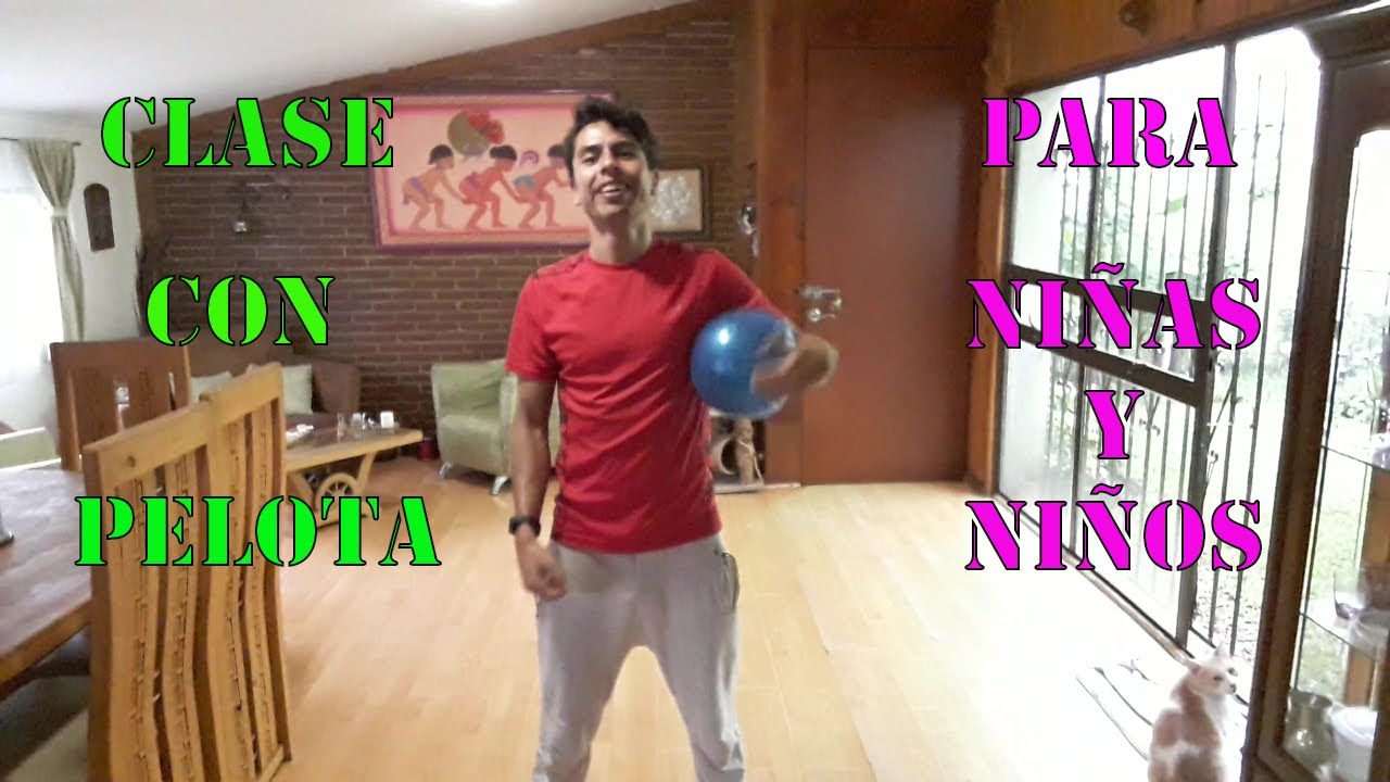 Clase En Casa Con Pelota Para Niñas y Niños Preescolar y Primaria