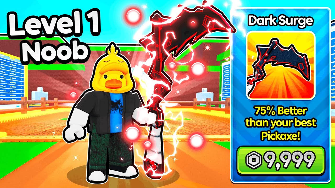 Starting Over as a NOOB with BEST Pickaxe in Roblox Dig Legends!