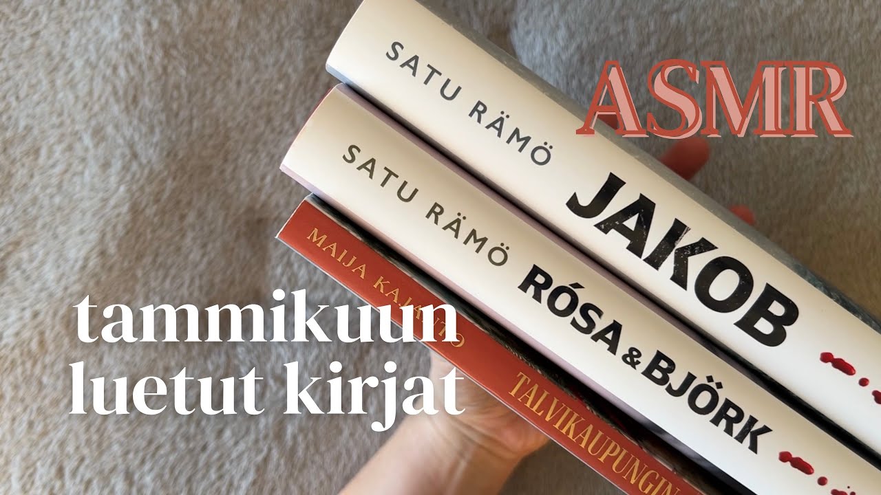 ASMR SUOMI - tammikuun luetut kirjat 📚