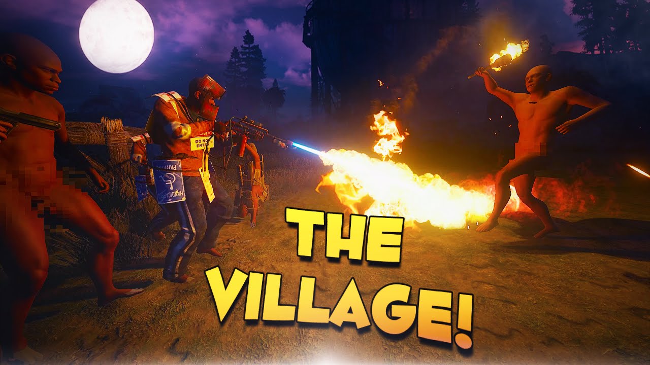 THE VILLAGE! - Rust SOLO Survival!