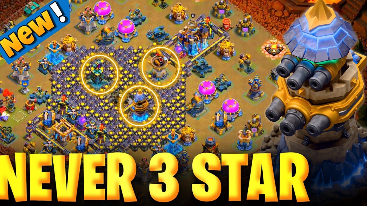 NEVER 3 STAR BEST TH18 WAR+PUSH BASE LINK | TH18 ANTI 3 STAR NEW UNSEEN BASE WITH LINK