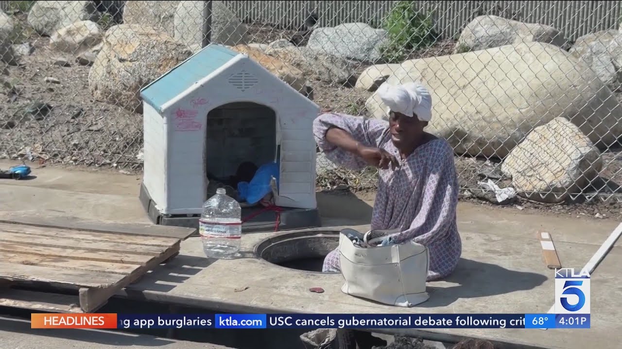 L.A residents concerned about homeless living in storm drains