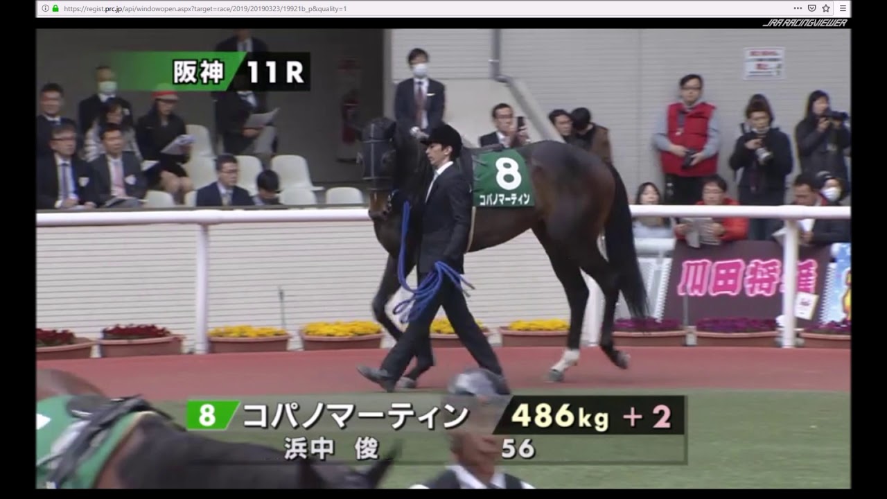 【パドック】 本田 優厩舎のランスオブプラーナ 藤原 英昭厩舎のヴァンドギャルドは3着 2019年3月23日（土曜） 2回阪神1日11R 第66回 毎日杯 GⅢ 阪神 芝 1800m