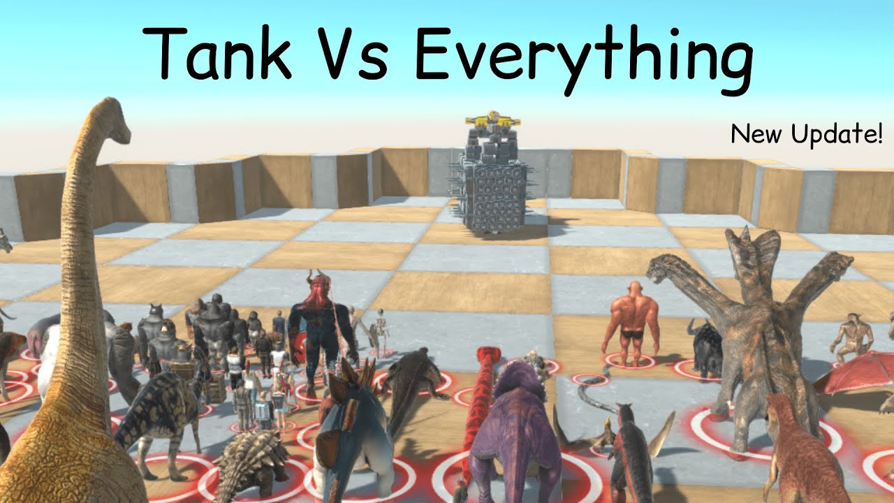 New Update! Tank Vs Everything ARBS |Animal Revolt Battle Simulator