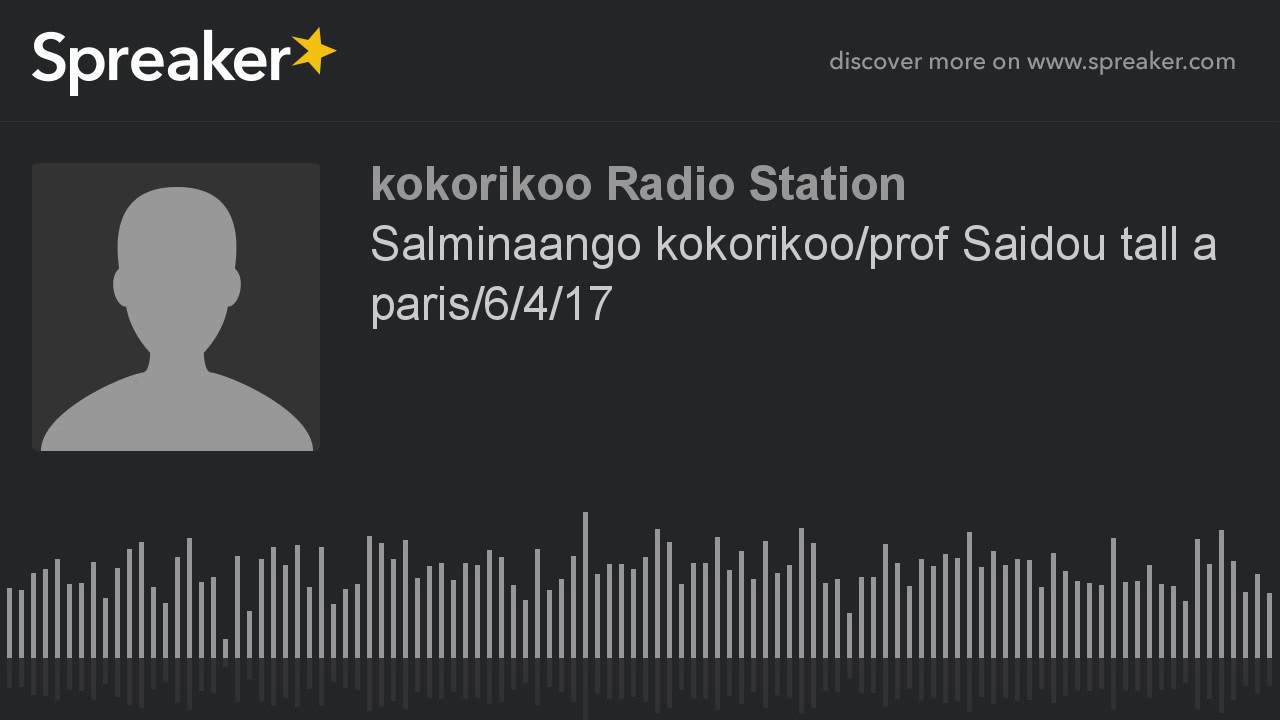 Salminaango kokorikoo/prof Saidou tall a paris/6/4/17 (part 1 of 5)