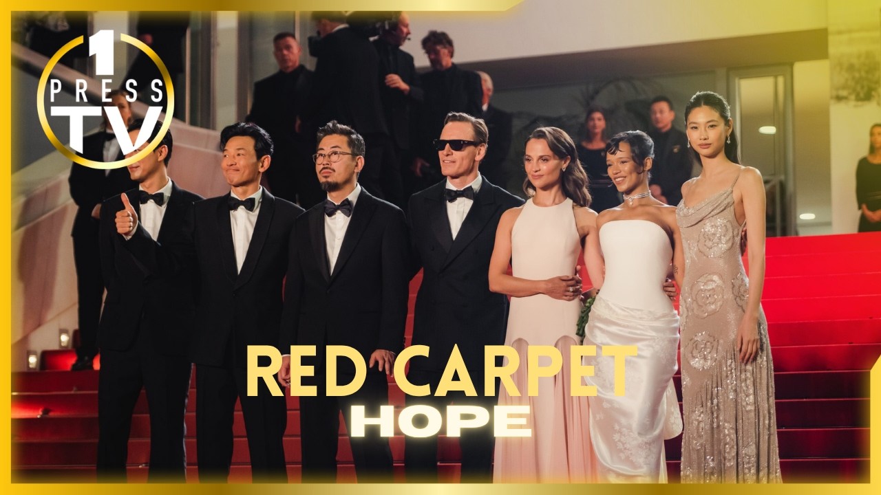 Alicia Vikander, Michael Fassbender & Taylor Russell Shine at Hope Red Carpet in Cannes