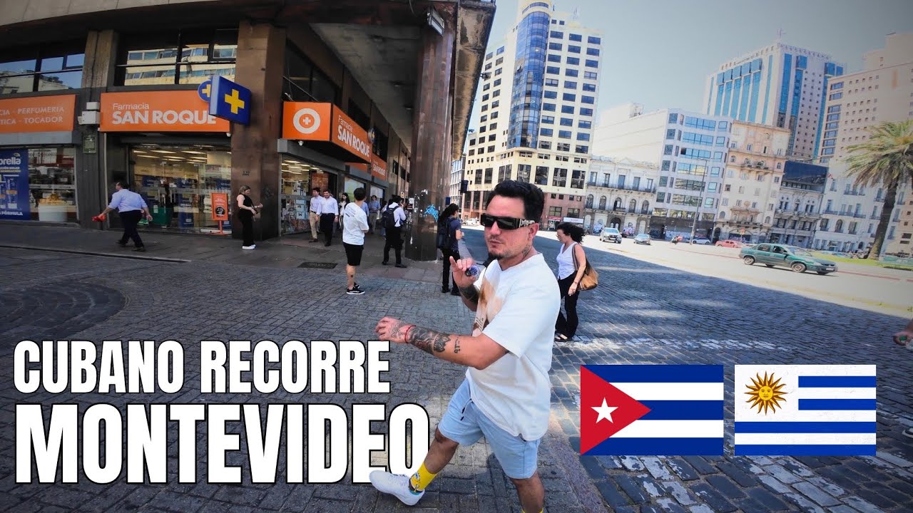 CUBANO recorre MONTEVIDEO por PRIMERA VEZ 🇺🇾