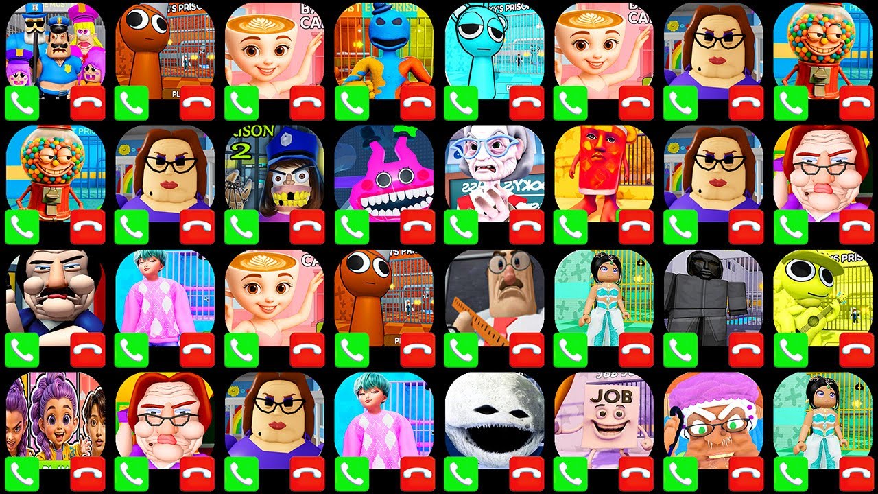 ESCAPE MR BRAINS WATERPARK,ESCAPE BOB THE DENTIST,ESCAPE THE CARNIVAL OF TERROR OBBY,BARRY_S PRISON