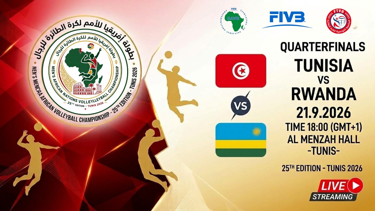 DAY 7 / QUARTERFINALS  / TUNISIA  (TUN) VS RWANDA  (RWA)