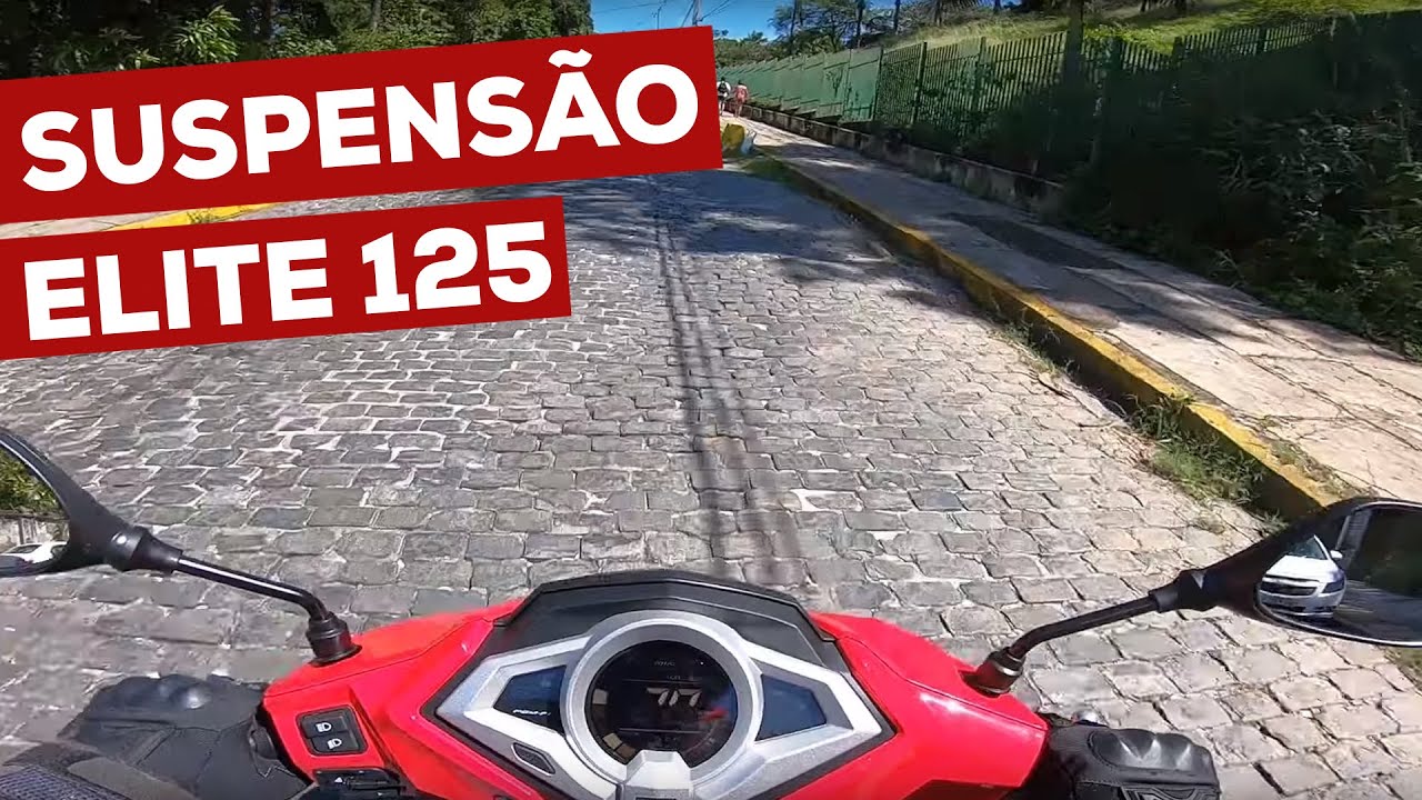 Suspensão da ELITE 125 - Como ela se comporta em pavimentos ruins!